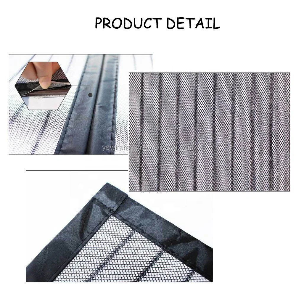 Hand free magnetic net screen/magnetic mesh screen door/hanging fly screen curtain