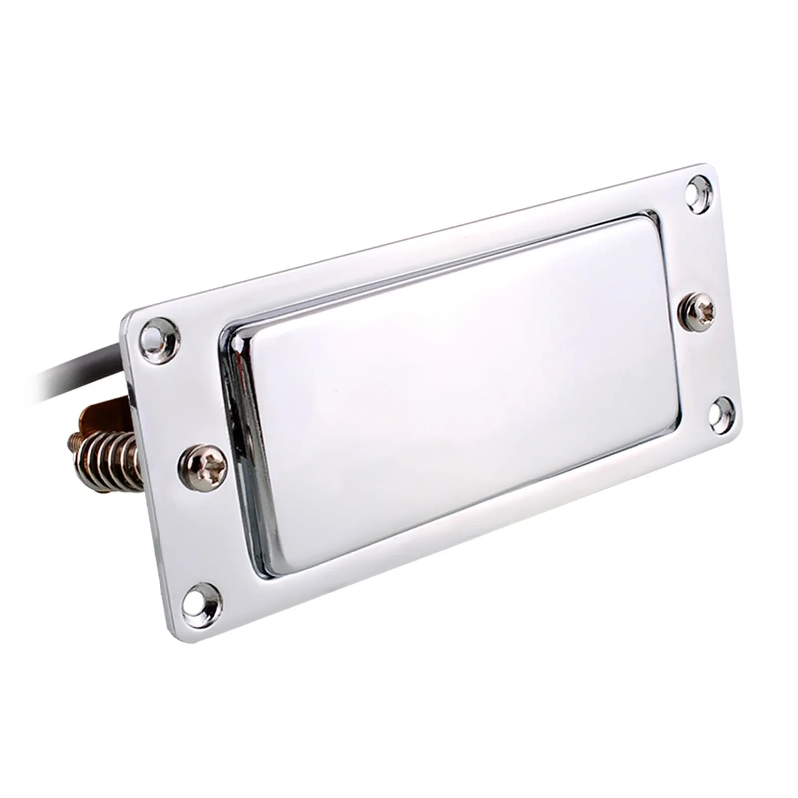 Mini Humbucker Pickup Kit Pickup Cartridges Compatible with LP Electric Guitar Neck Bridge Double Coil Pick-up Chrome Plated