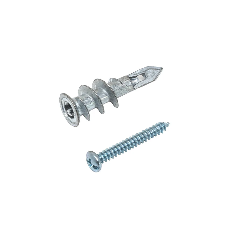 
zinc alloy self tapping drilling hollow wall drywall plasterboard anchor screw for heavy items 