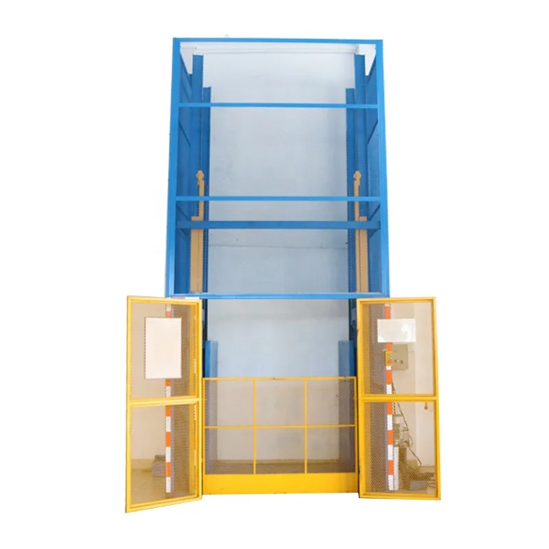 
 Склад транспортировки качество направляющая подъемной платформой Тип рельсов вертикальный подъем товаров грузов  