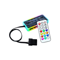 RGB-Lufter 120mm Molex 4 pin DC12 120*120*25 Cooling Fan Fernbedienung Einstellbar Geschwindigkeit PC-Gehause Computer Case Fan