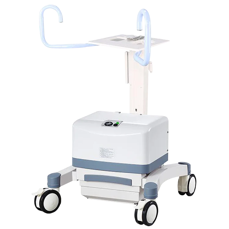 Алюминиевая Мобильная вращающаяся тележка для медицинских тележек с опорным рычагом для оборудования для вентиляторов, ICU