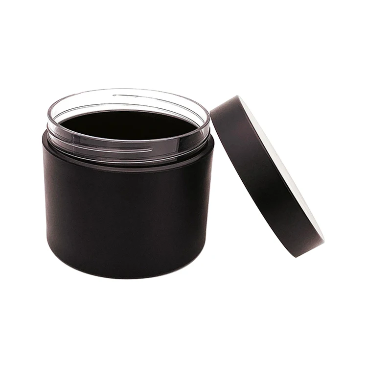 variety capacity size matte black 250g hair conditioner jar hair jar plastic PETG hair cream container