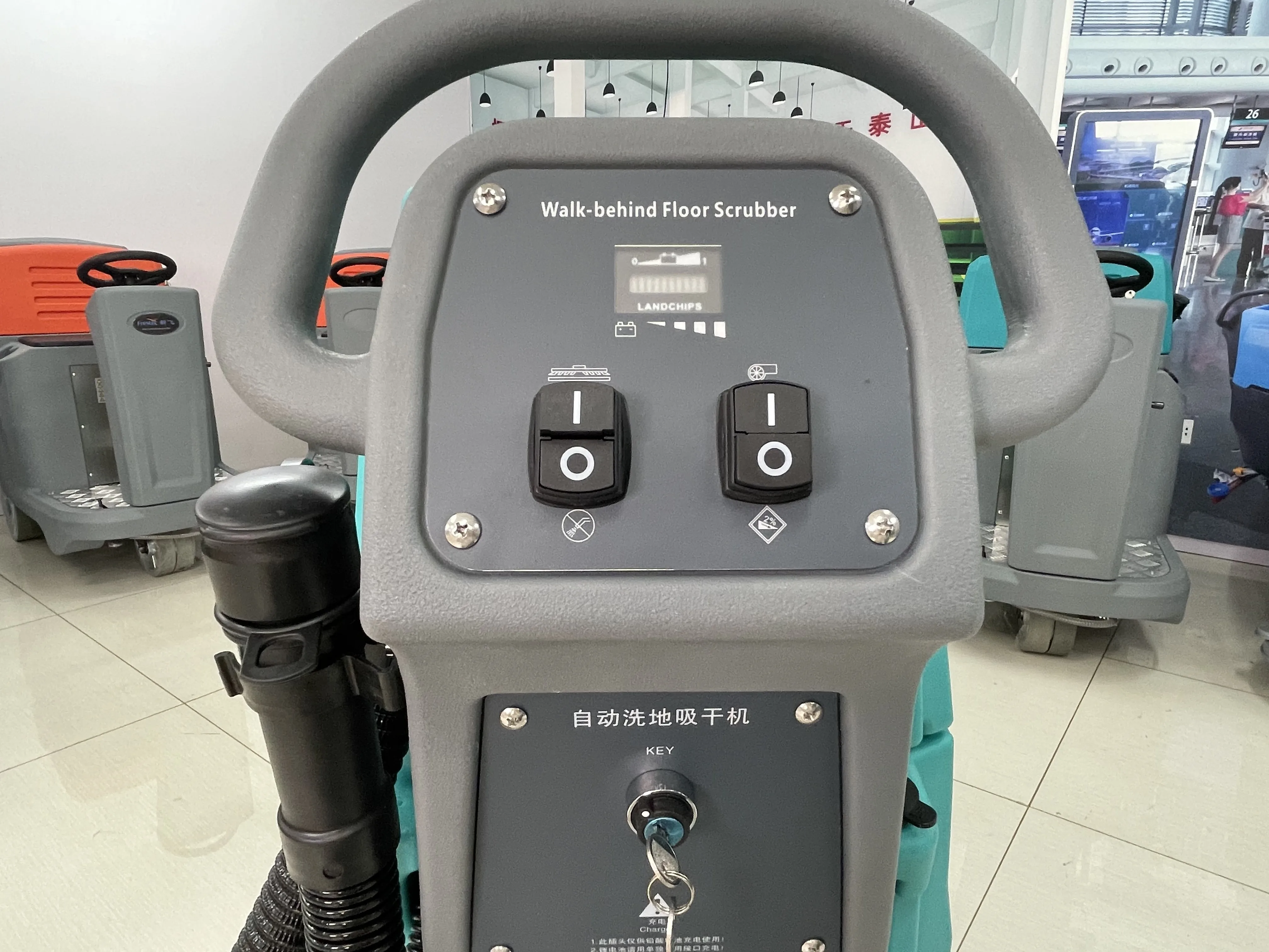 manual hospital floor cleaning equipment scrubber surface cleaning Scrubber Cleaning Push-behind Compact Floor Scrubber