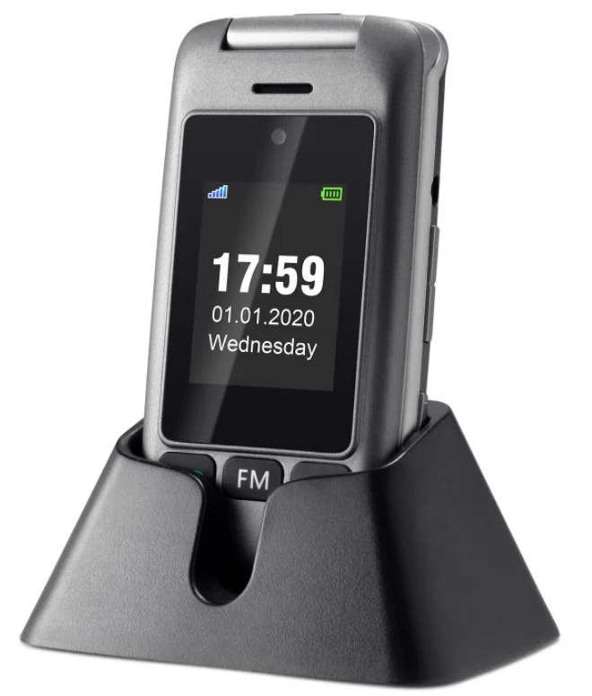 Artfone 4G dual LCD flip Senior phone cellPhone for elderly people artfone factory artfone G6 4G cellphone mobile phone