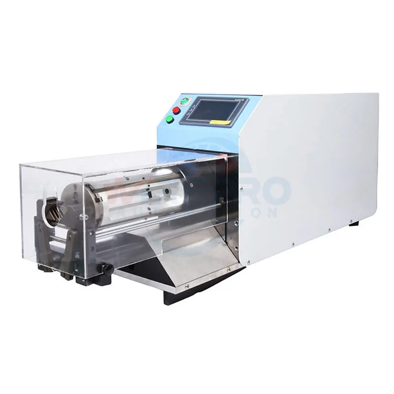 SC-D18 Semi automatic rotary coaxial wire cable stripping machine coax cable stripper