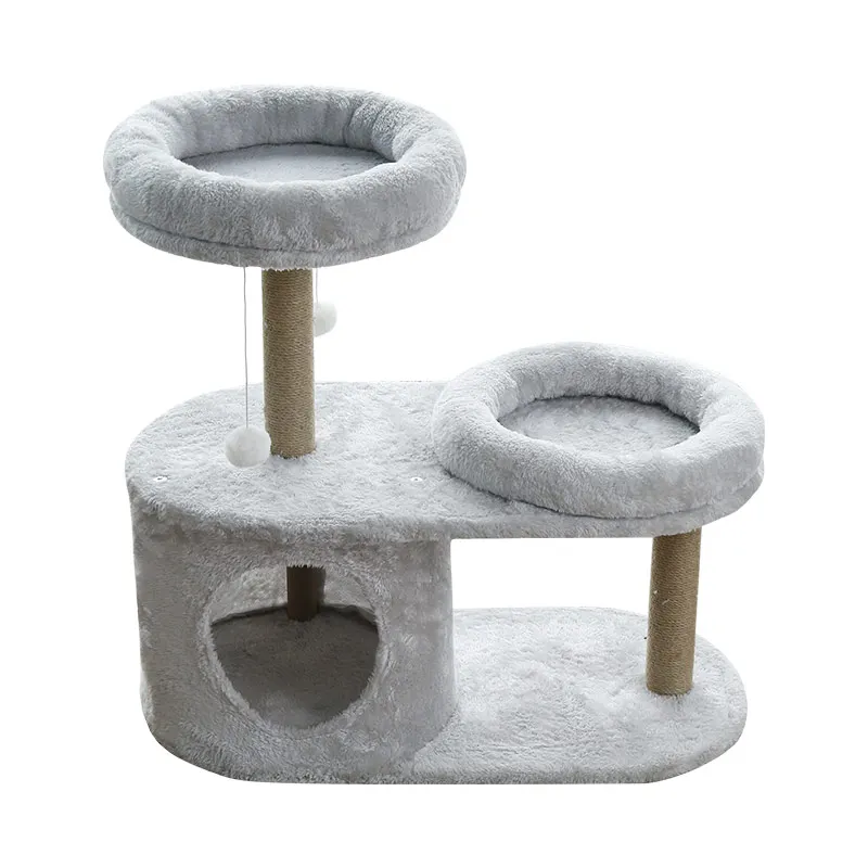 Новый стиль 2021, устойчивый домик для кошек с когтеточкой