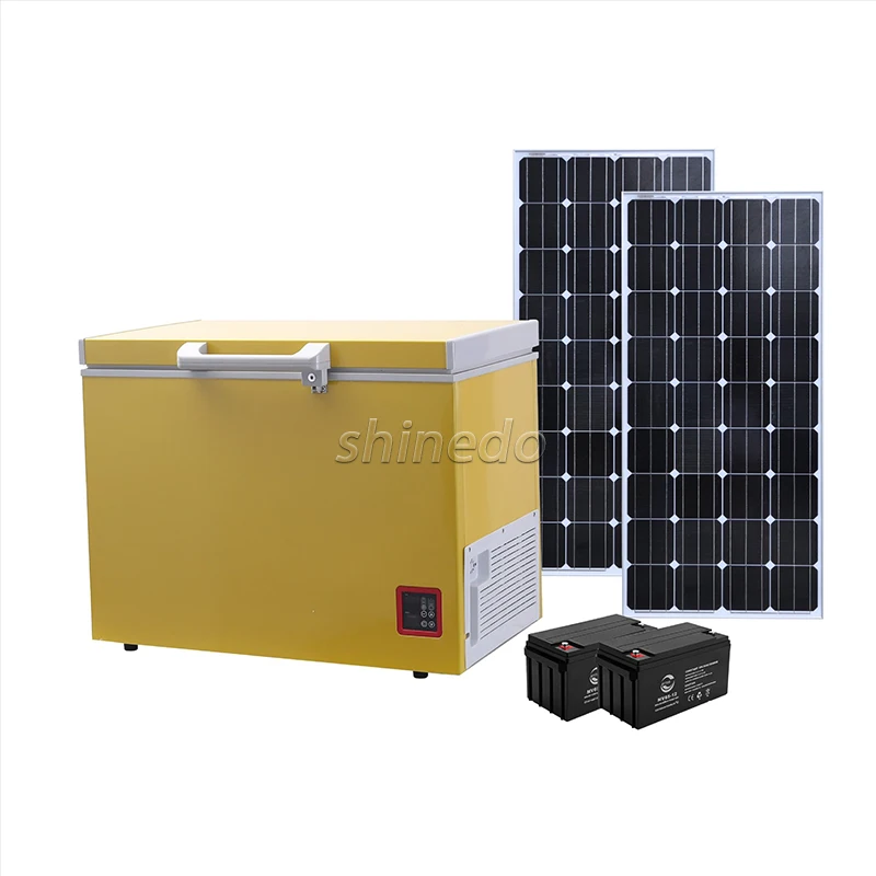 Custom 120L DC Solar Refrigerator Car refrigerator Solar Freezer Compressor