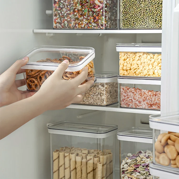 Freshness 0.9L 2.4L 3.4L Airtight Clear Food Storage Containers Airtight Storage Container Airtight Pet Food Storage Container