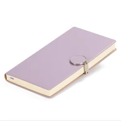 School Supplier Customized Pigskin Business Notebook Custom Logo Spot A5 Notepad Round Buckle Diary Notebook Small Notebook