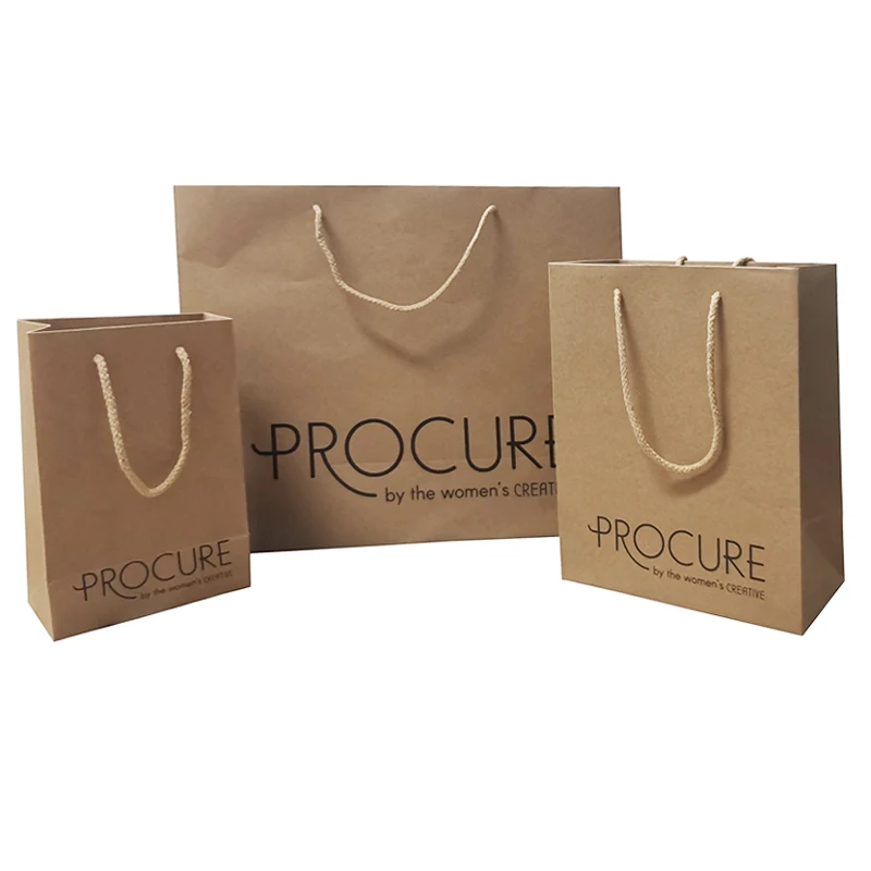 Paper Bag Custom Printed logo Luxury Clothing Shopping Paper Bags Boutique Recyclable Gift Bag With Rope Handles