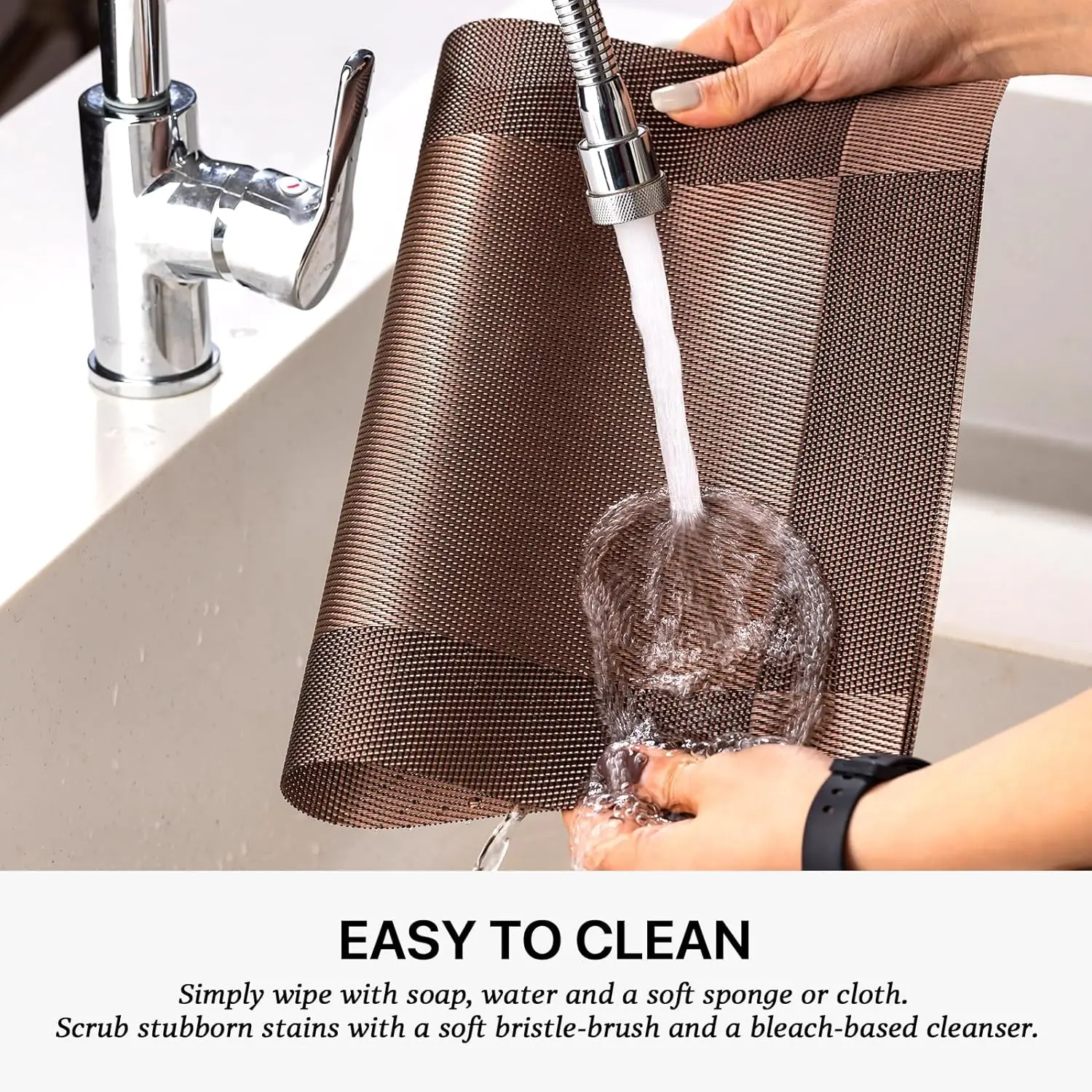 Tabletex Woven Vinyl Plastic Wholesale  Placemats Washable Dining Table Luxury Custom Heat Insulation Restaurant Mat For Wedding