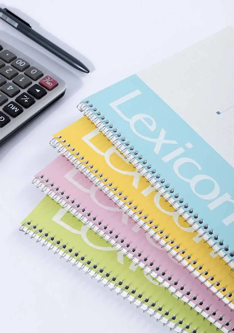 Custom Youthful and Energetic Spiral Notebooks A4 100 Sheets No Ink Bleed for Office and School Customization Optional