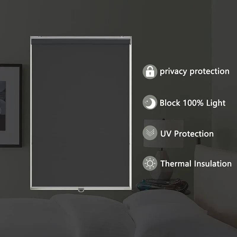 Office blackout wifi control blinds roller zigbee electric horizontal automatic smart roller blinds shade