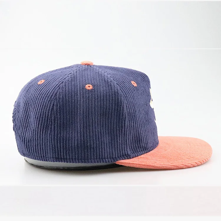 high quality vintage cap corduroy snapback cap hats 5 panel corduroy