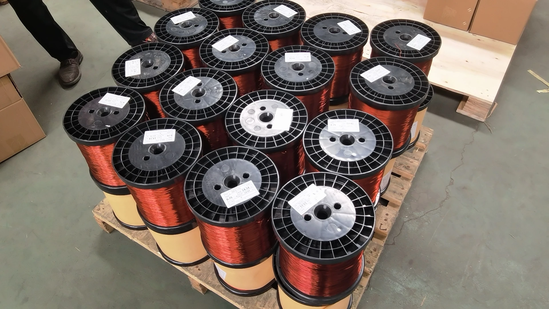High Temperature 2mm 3mm 4.2mm 5mm Enameled Copper wire High Quality Class H Insulated Coiled copper wire enamel for motors