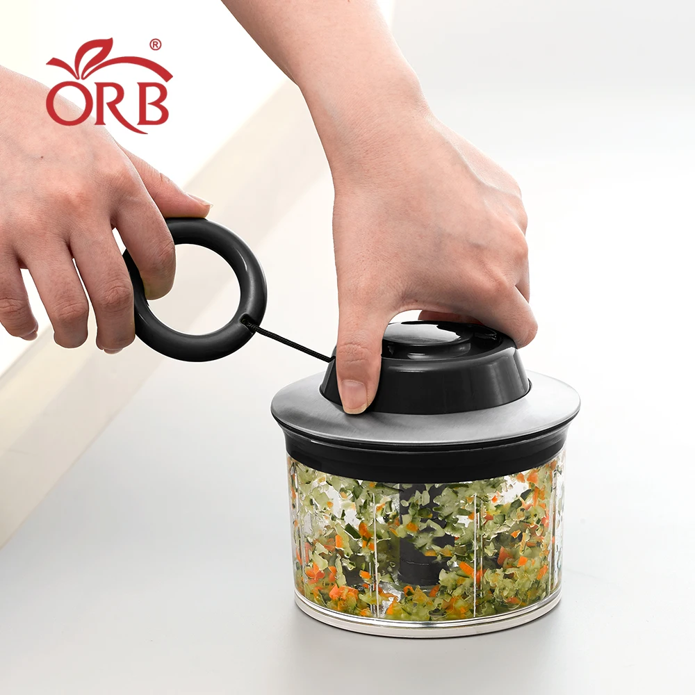 Wholesale stainless steel manual pull vegetable Chopper Garlic onion  Food Chopper