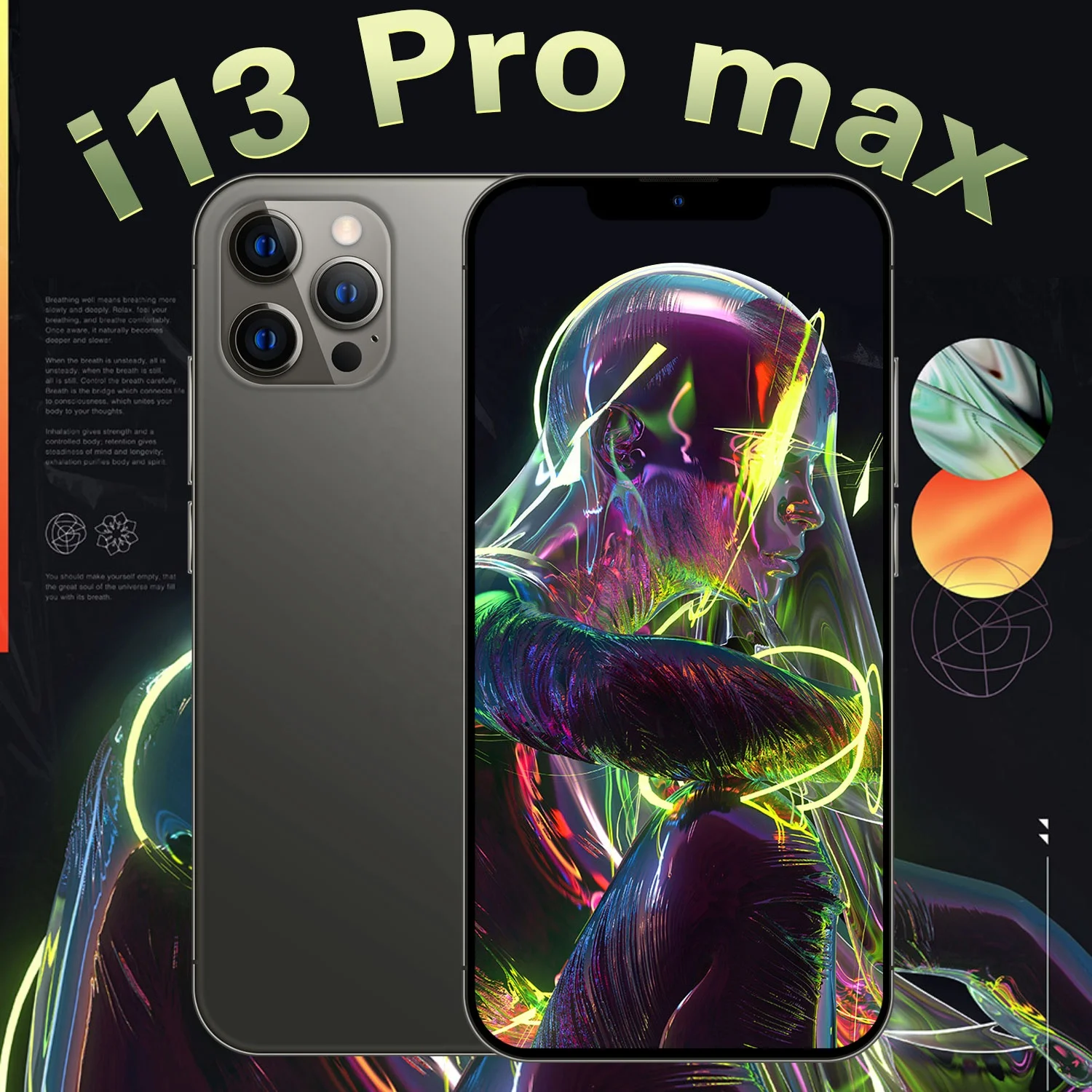 2021 новый оригинальный i13 Pro Max 8 ГБ + 256 Android 11 5G смартфон с HD большим экраном разблокированные OEM Мобильные