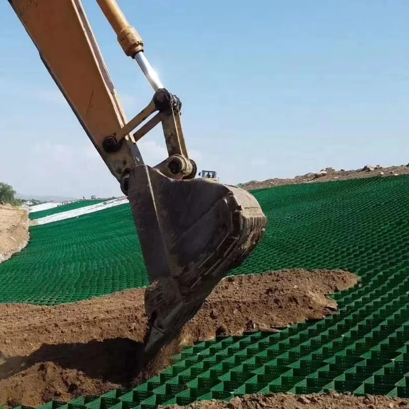 Black HDPE 50mm Geocell For Gravel Stabilizer