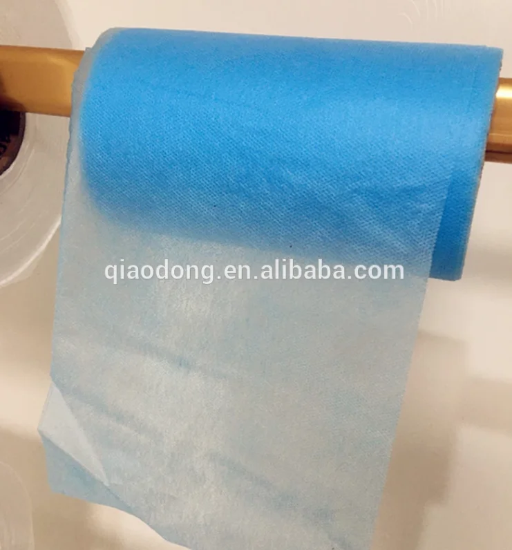 The raw material 20g-25g hydrophobic spunbond non woven fabric manufacturer with WHITE BLUE AND GREEN COLORS