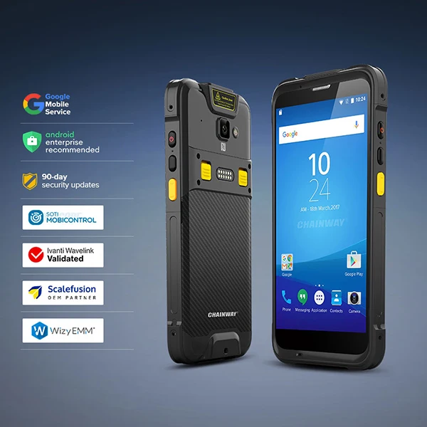Chainwayc66 мобильный компьютер Прочный android pda портативный промышленный сканер штрих-кодов