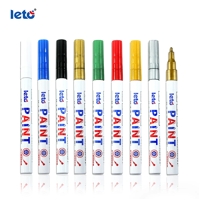 1mm Fine tip water base 12 colors metallic paint marker