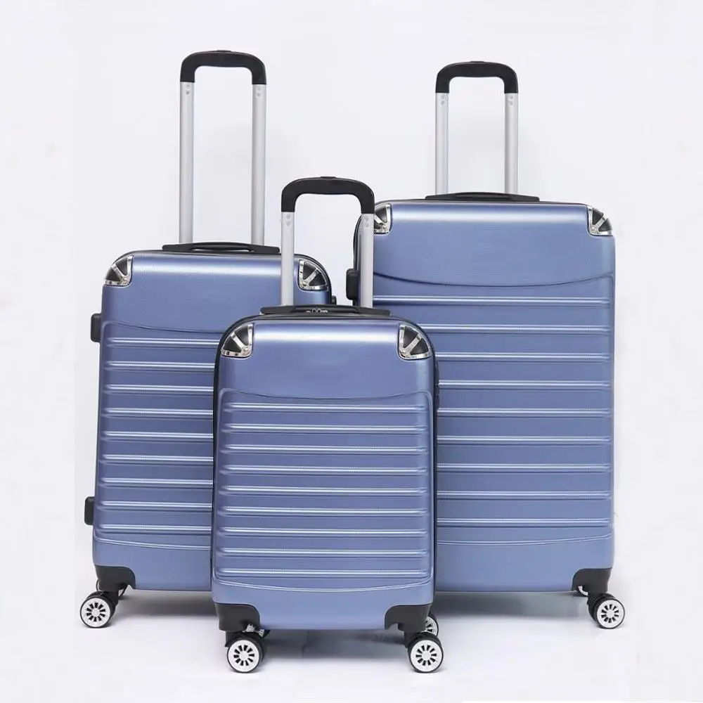 american travel luggage and bag rose gold luggage trolley suitcase set