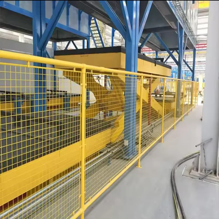 Workshop warehouse isolation net thickened punched plate fence movable partition fence net factory equipment fence customization