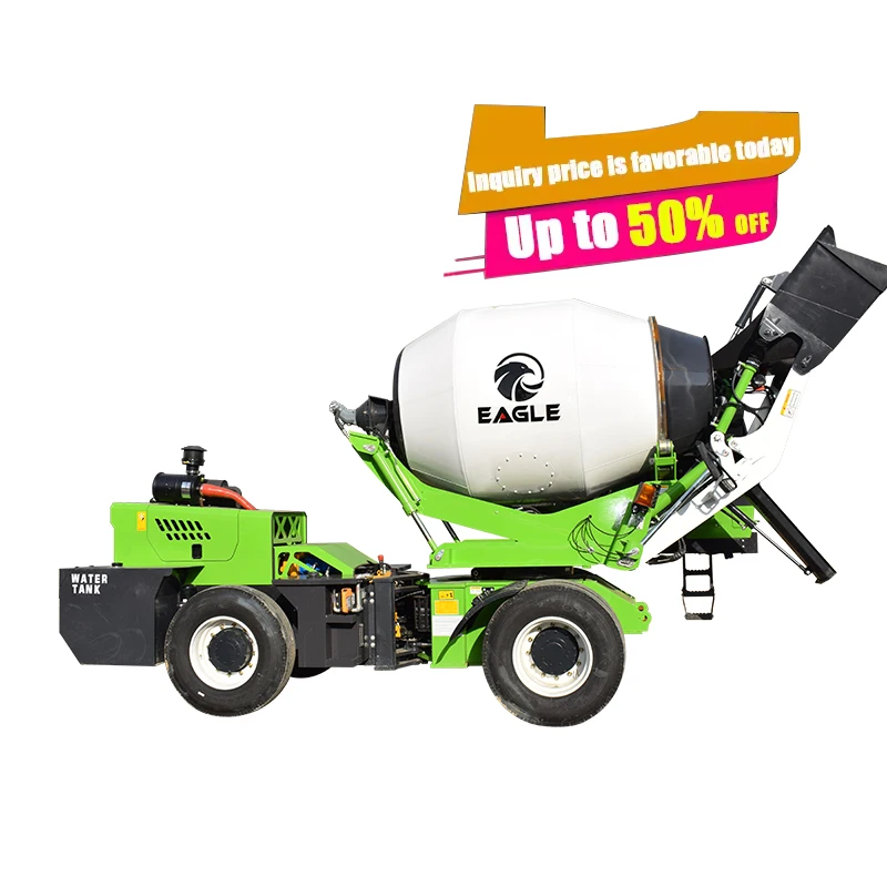 SLM3500RW 3.5m3 Diesel Portable Mobile Self Loading Truck Concrete Mixer For Sale