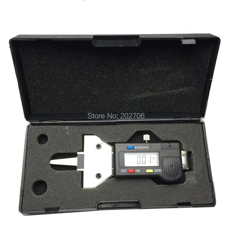 Stainless Steel Car 0-25.4mm Digital Tyre Tire Tread Depth Tester Gauge Meter caliber Caliper LCD Display Tpms Tire Monit