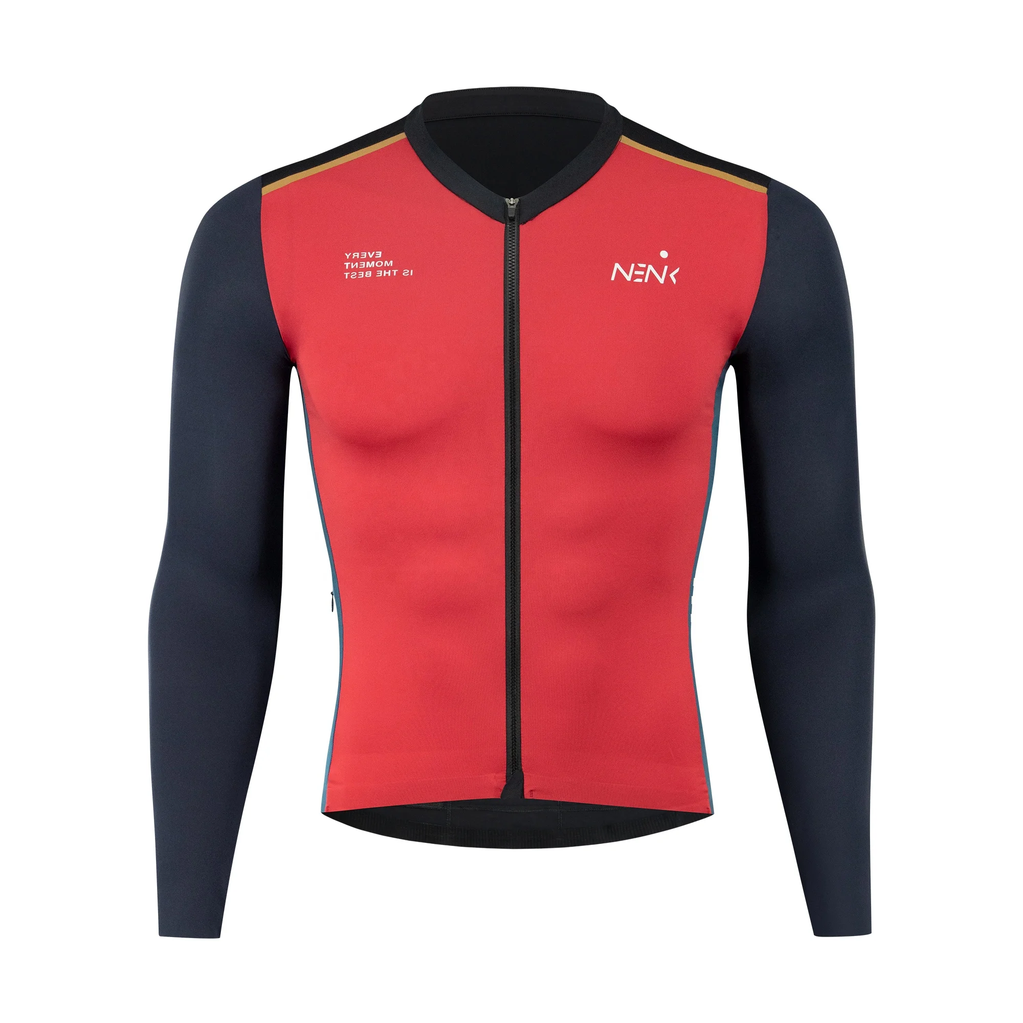 Low MOQ custom design pro racing cycling jersey long sleeve men women for couples with private label