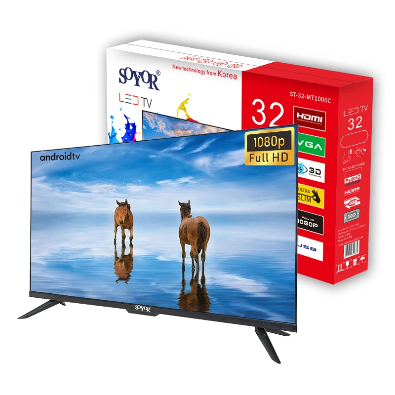 Customized 32/43/50/55/65 Inch DLED UHD Smart TV Android 12.0 14.0 LCD 4K LED Smart TV WiFi Television