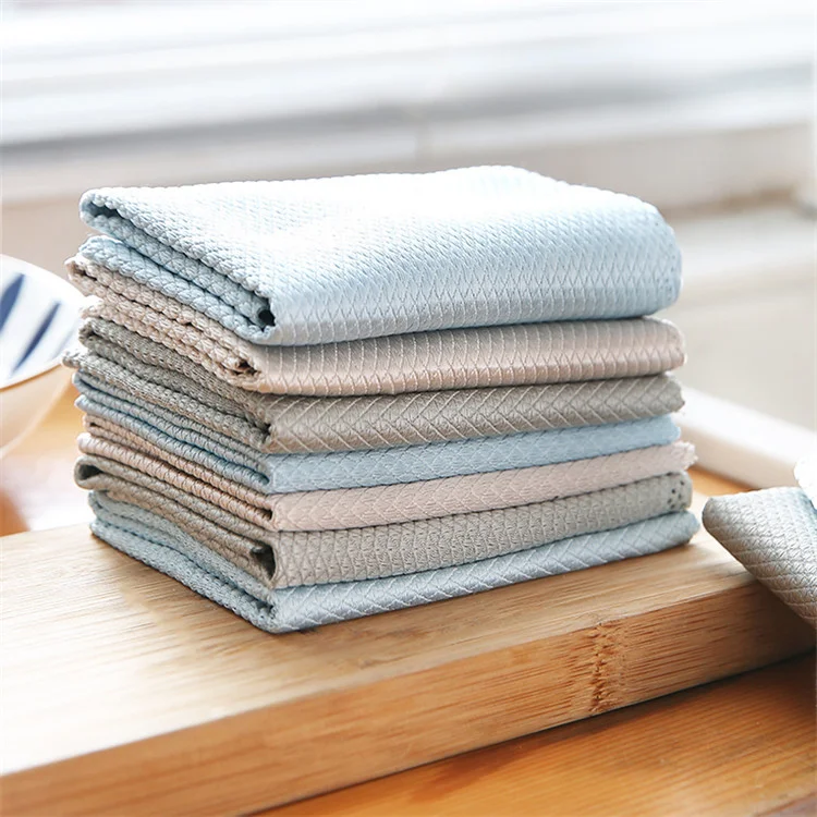 Car Glass Cleaning Cloth Housework Kitchen Towel Wholesale Microfiber Car Wash Towel Fish Scale Rag Towel