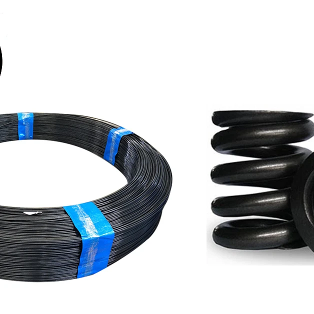 Oil tempered spring steel wire and high tensile spring steel wire