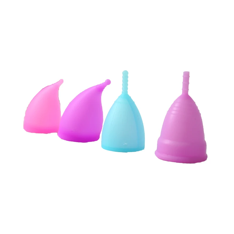 free sample private label reusable foldable period beginner silicone organic menstrual cup