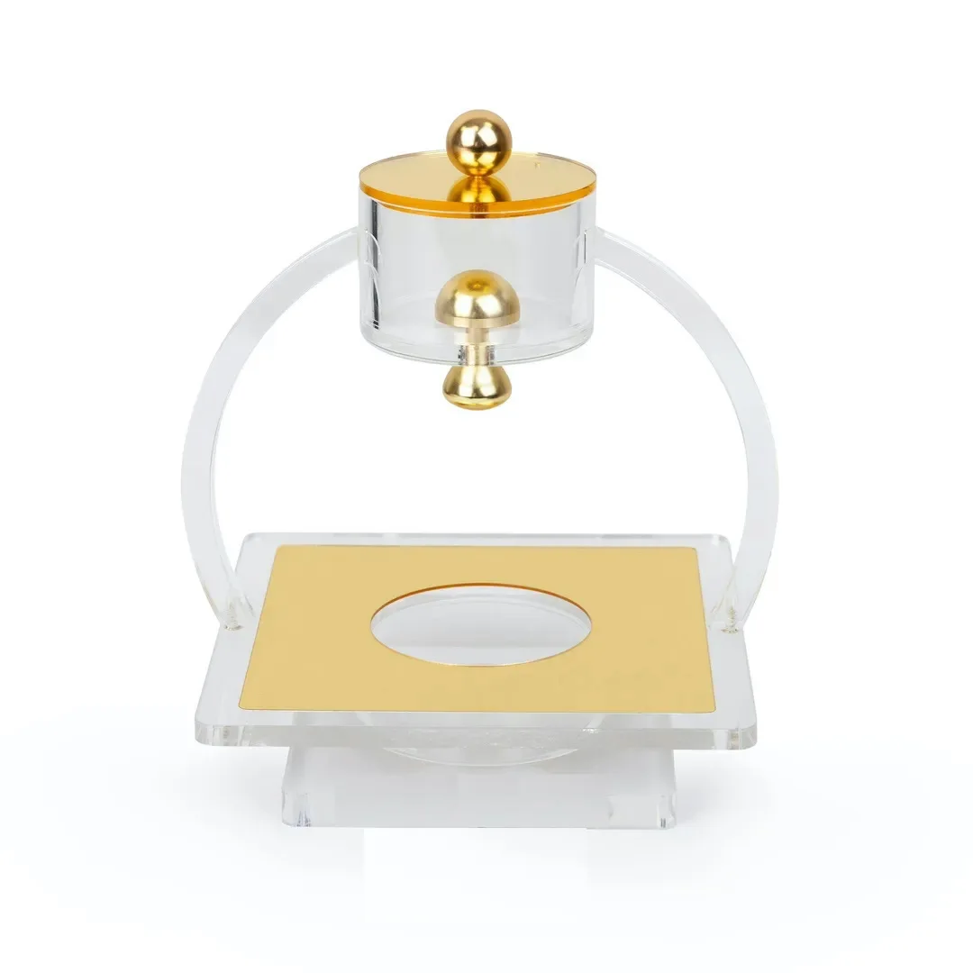 Luxury Judaica acrylic Lucite Mayim Achronim Set Factory Custom Jewish Passover Shabbos Chanukah Hanukkah Shabbat Purim Gifts
