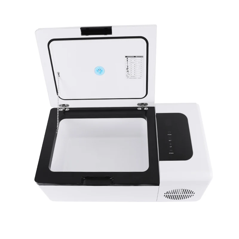 DC 12V/24V 15L car fridge refrigerator single-zone rechargeable car freezer