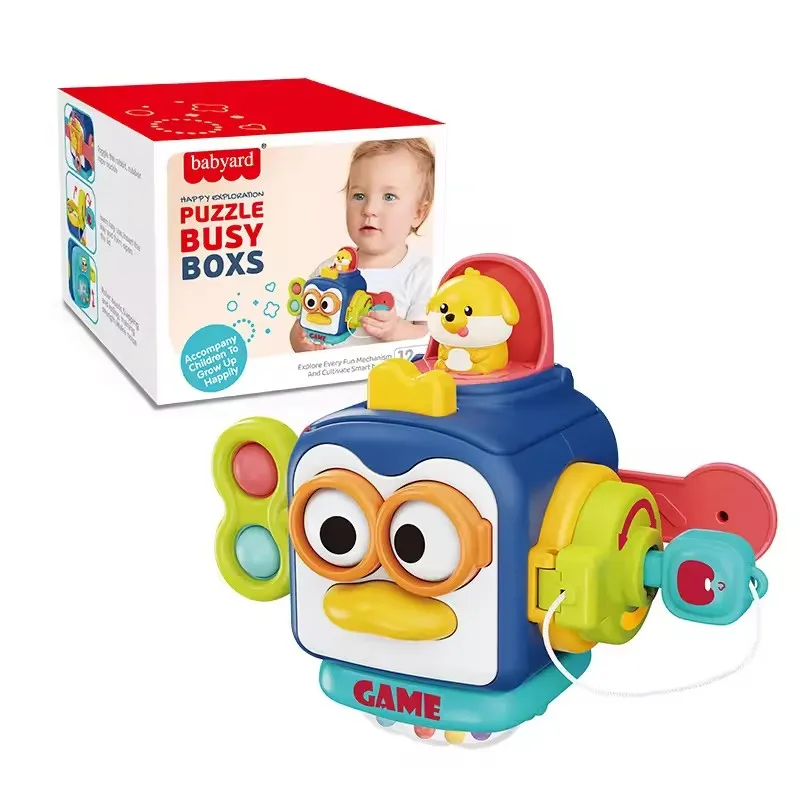 Busy Cube Baby Toddler Toys Montessori Sensory Toys for Toddlers Fidgets Busy Board Learning Toys