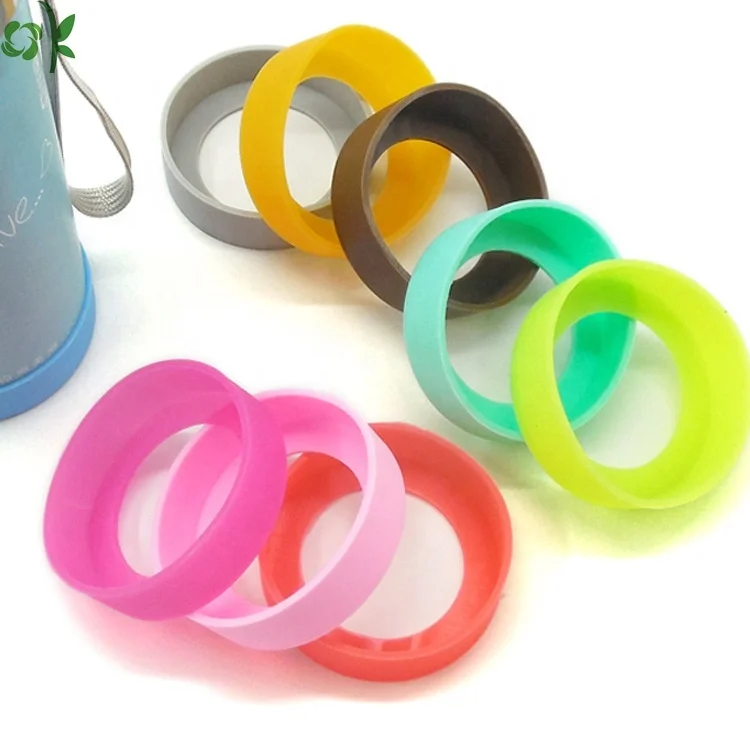 OKSILICONE Factory Manufacturer Multiple Sizes&Colors Cheap Price High Quality Silicone Water Glass Bottle Sleeve For Anti Slip