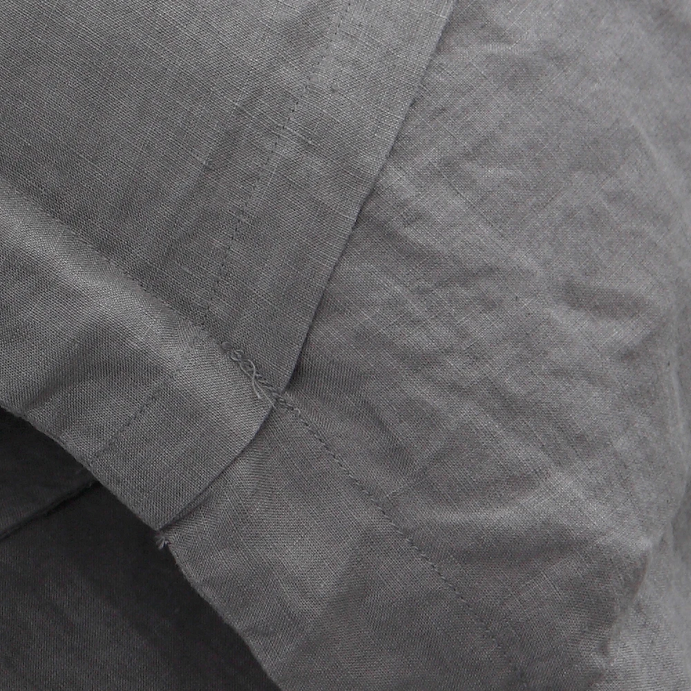 100% linen pillow case plain dyed envelope rectangle shape linen fabric woven home hotel decorative pillow cover custom design