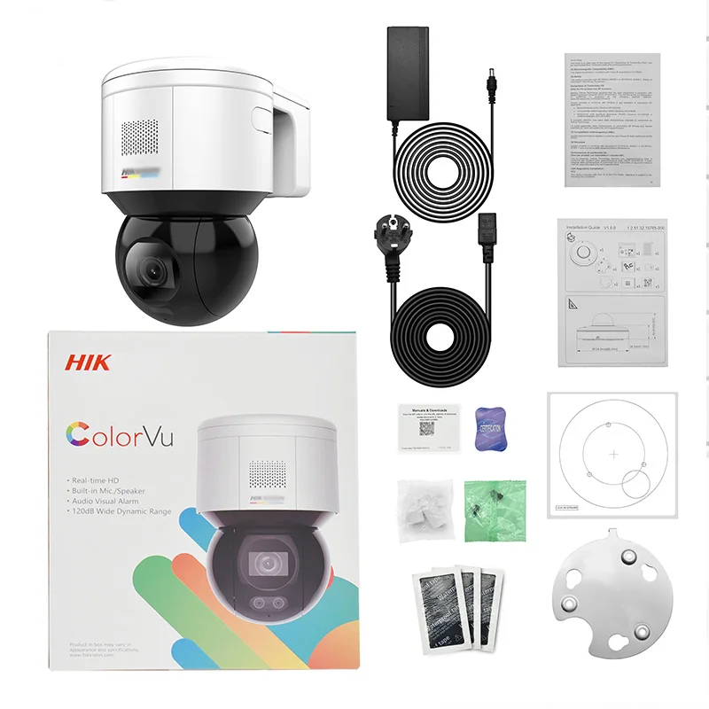 DS-2DE3A400BW-DE/W(T5) Original HIK 3-inch 4MP ColorVu Face Capture WiFi Mini PTz Dome Network Camera