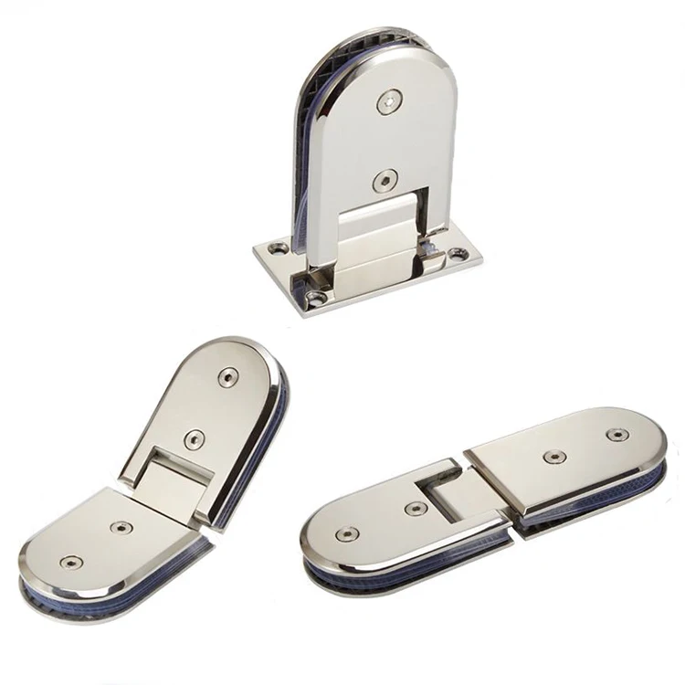 180 Degrees Aluminium Alloy Hinge For Glass Glass Door Pivot Hinge Shower Booth Hinge Wall To Glass