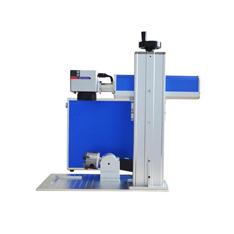 20W 30W 50W 100W Fibre Laser Marking Machine Raycus Optical Fiber Laser Marking Machine With Rotary