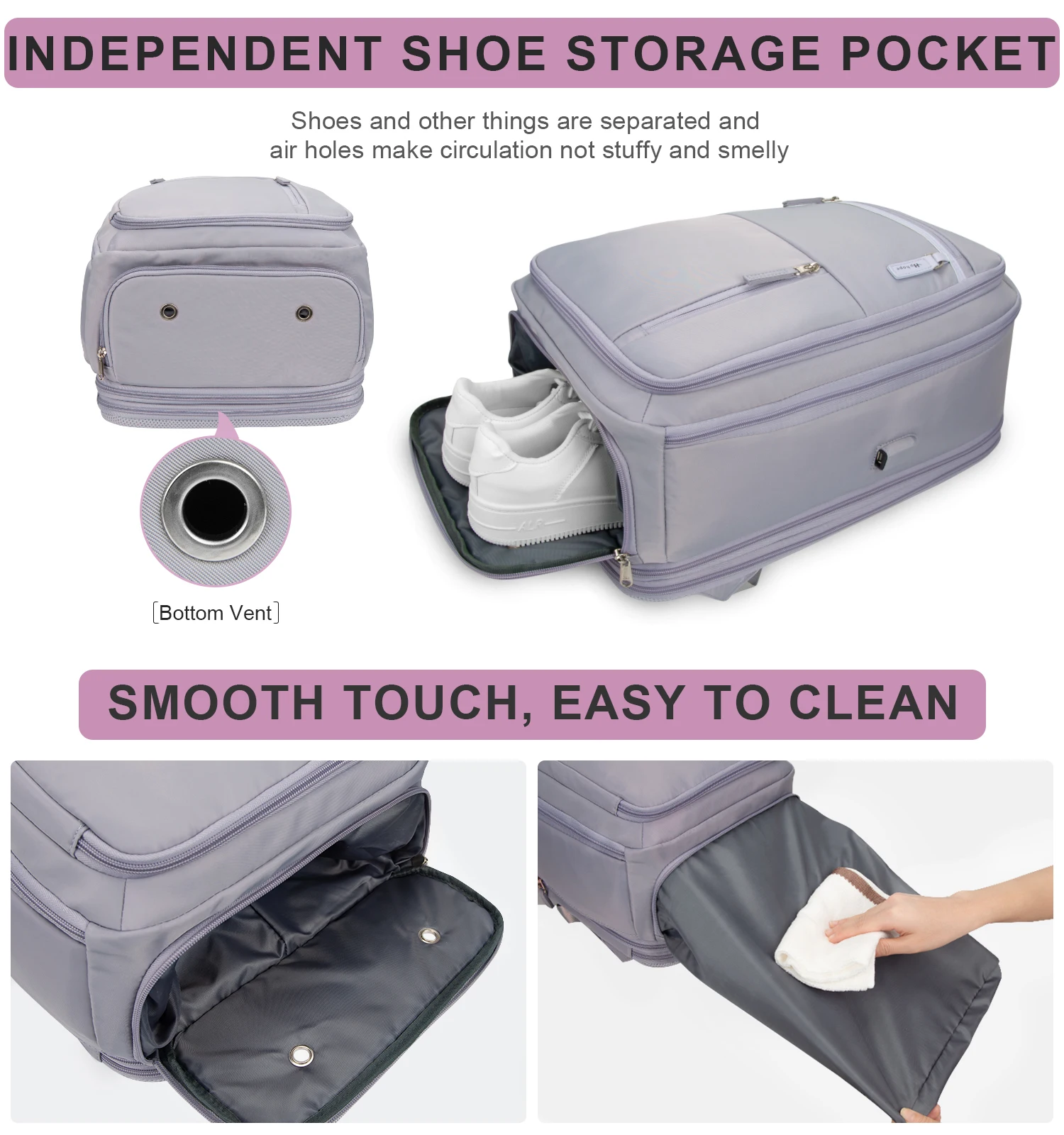 New Style USB Business Travel Backpack Laptop Bag Separate Shoe Compartment With Large Capacity Backpack For Travel