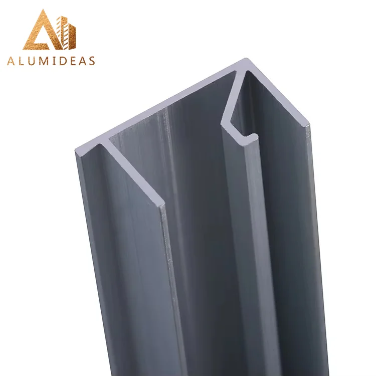 Powder coat aluminum rail profile for slide windows and door