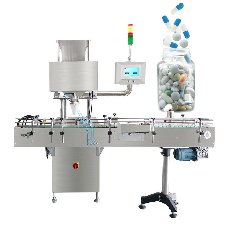 16 Channel Fully Automatic Candy Tablet Capsule Electronic Counting Machine Automated Tablet Capsule Counter
