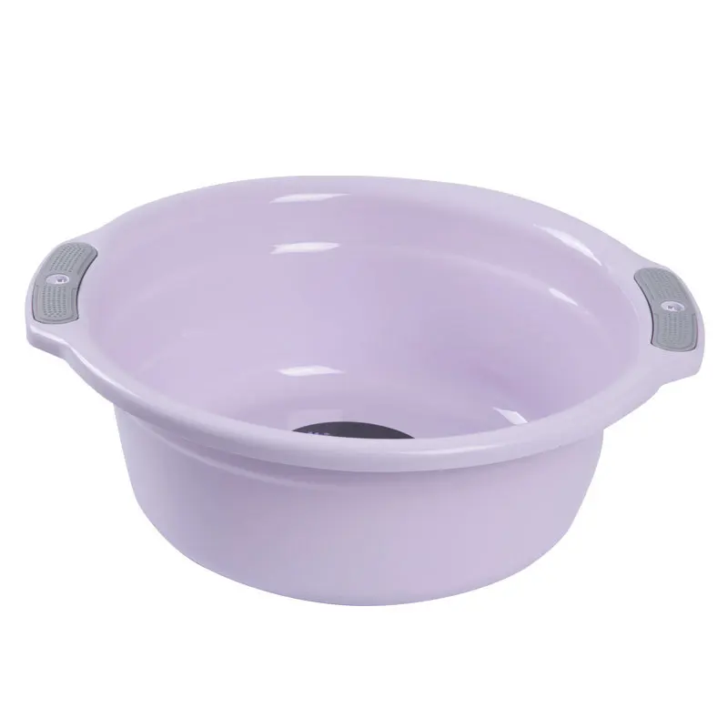 Chinese household wash basin thickened adult plastic double ears baby wash kitchen plastic wash basin