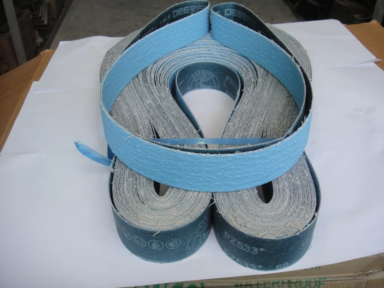 Abrasive Tool Zirconia Oxide Grain Polyester Sanding Belts for Stainless Steel Metal