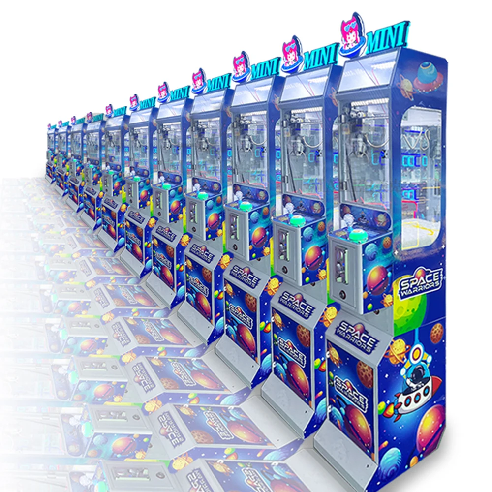 Mega mini claw machine small toys crane vending arcade prizes doll gift candy coin operated game machine with bill acceptor