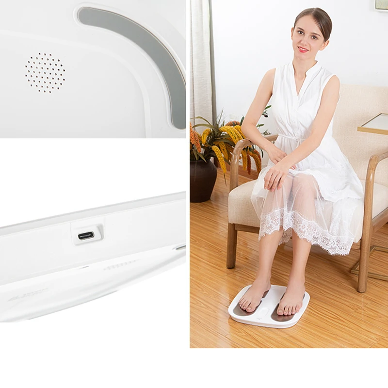 2021 Vibrating Electric EMS Pulse Shiatsu Foot Spa Massager with Remote Control